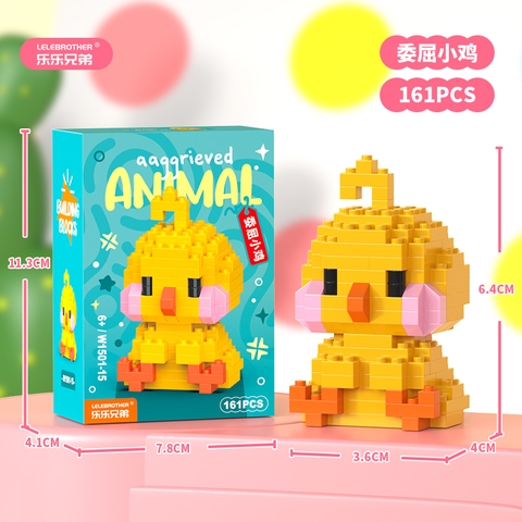 Combo 3 bộ lắp ghép động vật 161pcs. SKU: LG-W1501-15 ( VAT 001-C3-11 ) - K118-T3-S3