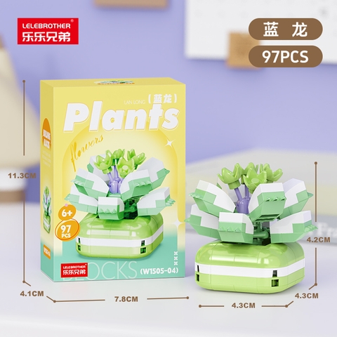 Combo 3 hộp lắp ghép cây hoa 97pcs. SKU: LG-W1505-04-C ( VAT 001-C3-11 ) K115-T3-S4