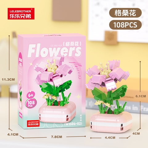 Combo 3 hộp lắp ghép chậu hoa108pcs. SKU: LG-W1506-02 ( VAT 001-C3-11 ) K119-T2-S2