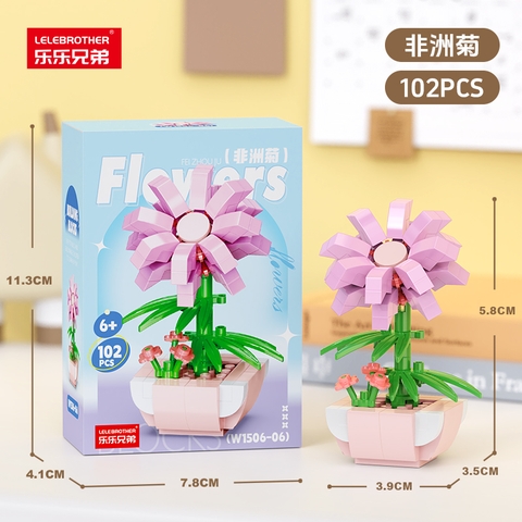 Combo 3 hộp lắp ghép chậu hoa 102pcs. SKU: LG-W1506-06 ( VAT 001-C3-11 ) K119-T2-S6