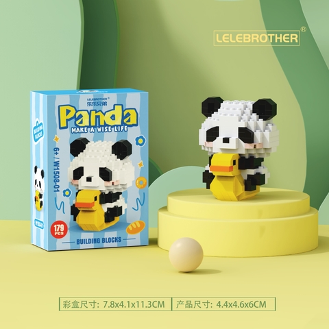 Combo 3 bộ lắp ghép gấu Panda 179pcs. SKU: LG-W1508-01-C ( VAT 001-C3-11 ) - K112-T3-S1