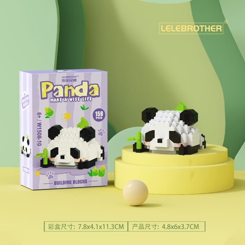 Combo 3 bộ lắp ghép gấu Panda 159pcs. SKU: LG-W1508-10-C ( VAT 001-C3-11 ) - K112-T3-S10