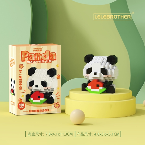 Combo 3 bộ lắp ghép gấu Panda 160pcs. SKU: LG-W1508-08-C ( VAT 001-C3-11 ) - K112-T3-S8