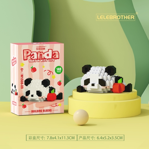 Combo 3 bộ lắp ghép gấu Panda 148pcs. SKU: LG-W1508-09-C ( VAT 001-C3-11 ) - K112-T3-S9
