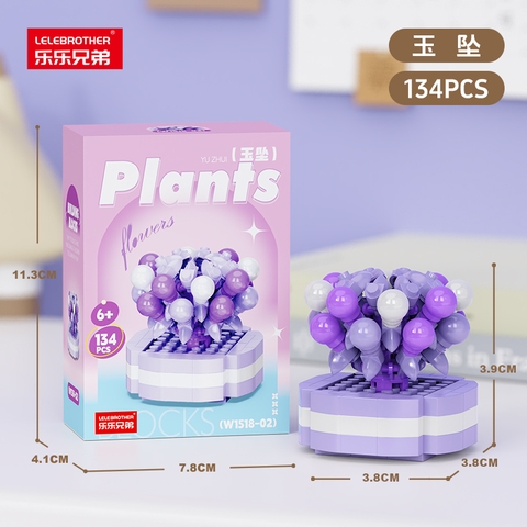 Combo 3 hộp lắp ghép chậu hoa 134pcs. SKU: LG-W1518-02 ( VAT 001-C3-11 ) - K110-T2-S2