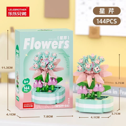 Combo 3 hộp lắp ghép chậu hoa 144pcs. SKU: LG-W1519-04-C ( VAT 001-C3-11 ) - K109-T2-S4