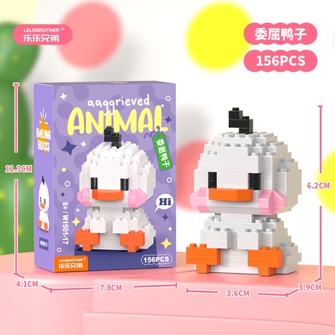 Combo 3 bộ lắp ghép động vật 156pcs. SKU: LG-W1501-17 ( VAT 001-C3-11 ) - K118-T3-S5