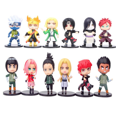 Mô hình đồ chơi - combo12 nhân vật Naruto Sakura Gaara Shikamaru Itachi Kakashi Lee Orochimaru Tsunade... -  Naruto - No Box