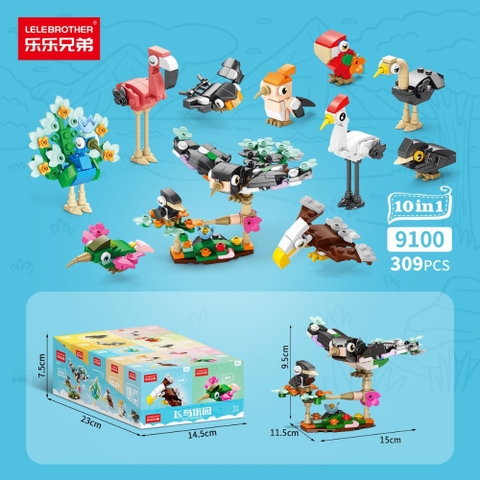 Đồ Chơi Lắp Ghép Lego Côn Trùng Cute (10 IN 1) - 309 hạt - Full Box - Sku : LG-9100