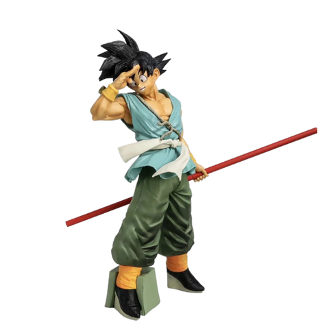 Mô hình đồ chơi - SonGoku áo xanh cầm gậy chào tạm biệt Cao 23cm -  Dragon Ball - Có Hộp Màu