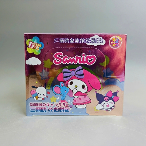 Hộp Pack thẻ kuromi - 1 Hộp = 32PACK - Mỗi pack có 5 thẻ- Cao 13cm - rộng 14cm - N3-K19-T4-S3-S4