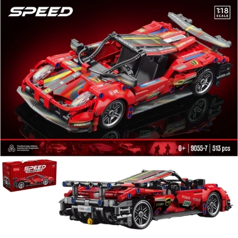 Đồ Chơi Lắp Ghép Lego Xe Đua F1 Màu Đỏ  - 513 hạt - Full Box - Sku : LG-40-06 - K54-T4-S6