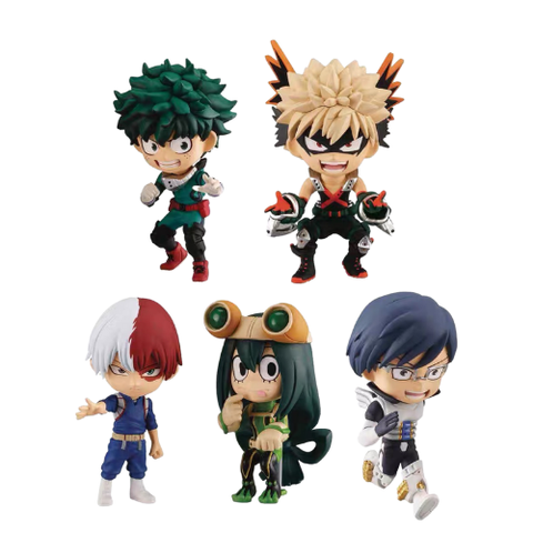 Mô Hình đồ chơi - 5 nhân vật Deku ,Lida Tenya ,Todoroki Shoto ,Bakugo Katsuki ,Asui - Học Viện Siêu Anh Hùng - No Box - N3-K48-T4-S1