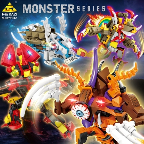 ( Giá 1 Hộp - Set Hộp 8 - Đặt Số Lượng 8 ) Lắp Ghép Lego Combo 8 quái thú lego ( có thể lắp kết hợp )  - Sku : LG-81067 - ( VAT 001-21-11 ) K126-T3-S8