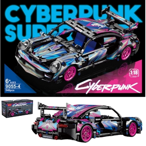 Đồ Chơi Lắp Ghép Lego Xe Porsche Màu Đen Bánh Hồng - 540 hạt - Full Box - Sku : LG-40-04 - K54-T3-S4