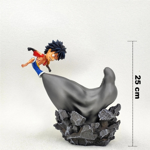 Mô hình One Piece Luffy Haki chân to chiến đấu cao 25 cm nặng 500gr  SKU : op409 ( VAT : 002-01-130 ) - K15-T4-S3