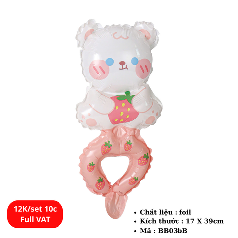 Set 10 Bóng bay đeo cổ tay - SKU : BB03bB - (VAT : 011-03-6) - K2-T2-S4