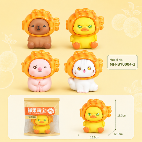 Mô Hình Các Con Vật Cosplay Món Ăn Cá Nướng size nhỏ KT 16.8*16.3*12.1 cm -  SKU : MH-BY0004-1 ( VAT : 002-09-60 )
