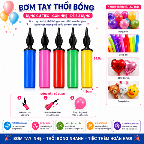 Dụng cụ bơm bóng cầm tay loại to -SKU : bom1 -  (VAT: 011-99-29) - K28-T1-S12