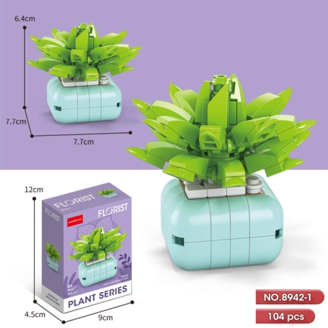 Bộ lắp ghép Hoa 104pcs. SKU: LG-8942-1 ( VAT 001-06-11 )K131-T1-S1