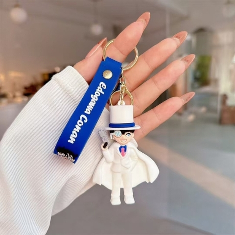 Móc Khóa Conan áo trắng cầm súng . Dây móc dài : 10cm - Mô Hình Cao : 7cm - Nặng 50gram K79-T7-S7