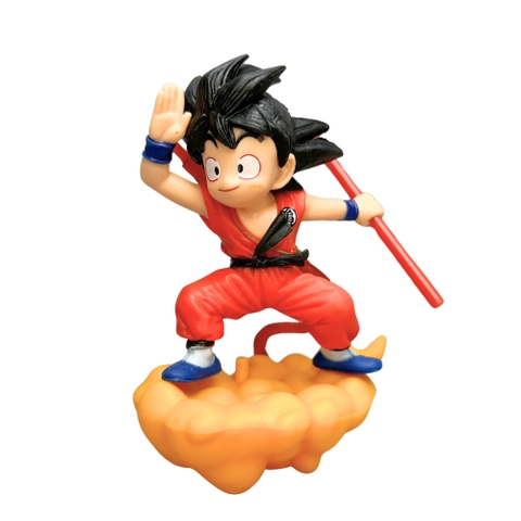 Mô Hình DragonBall  Goku kid cưỡi mây cao 13cm , figure DragonBall , No box