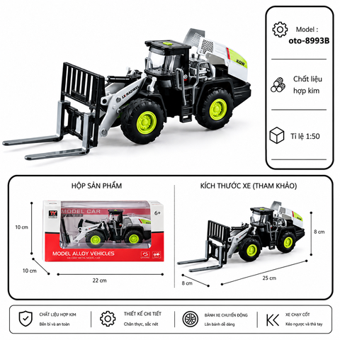 Xe nâng hàng chất liệu hợp kim - Sku : oto-8993B ( Vat : 002-05-60 !!! ) - K9-T2-S1