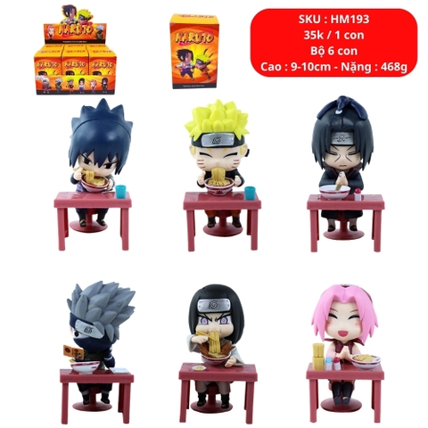 ( Giá 1 con - Bộ 6 con - Đặt Số Lượng 6 ) - Bộ 6 nhân vật Naruto - SKU : hm193 - (VAT : G873-84)