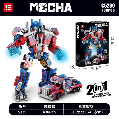 Đồ Chơi Lắp Ghép Lego ( 2 in 1 ) Oto và Robot Optimus Prime - 438 hạt - Full Box - Sku : LG-C5239 ( VAT 001-21-25 ) K131- T1-S16/S17