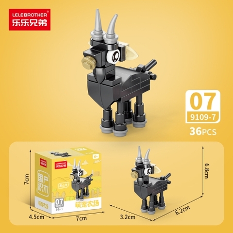 Combo 5 Bộ Lắp Ghép Mô Hình Động Vật 36pcs. SKU: LG-9109-7 ( VAT 001-C5-11 ) - K135-T2-S7