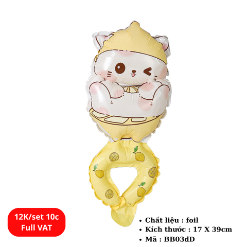 Set 10 Bóng bay đeo cổ tay - SKU : BB03dD -(VAT : 011-03-6) -  K18-T1-S12