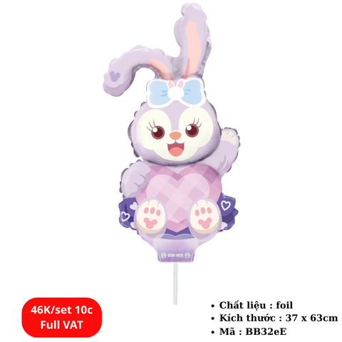 Set 10 chiếc Bóng bay dễ thương cho bé (có que cầm tay) - SKU : BB32eE - (VAT: 011-04-29*) - K1-T1-S8