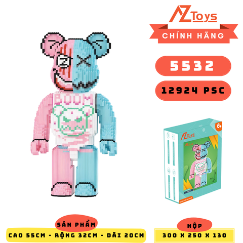 MÃ 5532 - Bearbrick Boom - Sỉ Lẻ 155k - Sỉ Thùng 145k - Thùng 12 con - Ship từ kho Hà Nội