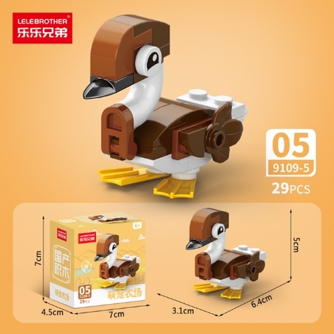 Combo 5 Bộ Lắp Ghép Mô Hình Động Vật 29pcs. SKU: LG-9109-5 ( VAT 001-C5-11 ) - K135-T2-S5