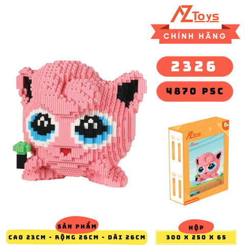 LG - 2326 - Jigglypuff Pokemon - Sỉ Lẻ 83k - Sỉ Thùng 77k - Thùng 24 con - Ship từ kho Hà Nội