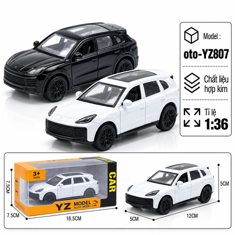 Mô Hình xe Oto porsche  hợp kim , tỉ lệ 1:36 - Dài 12cm - rộng 5cm - cao 5cm - SKU : oto-YZ807 - ( Vat : 103-01-35 )