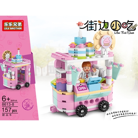 Bộ Lắp Ghép Mô Hình Xe Bán Đồ Tráng Miệng 157pcs. SKU: LG-8613-8 (VAT 001-11-30) - K99-T1-S2