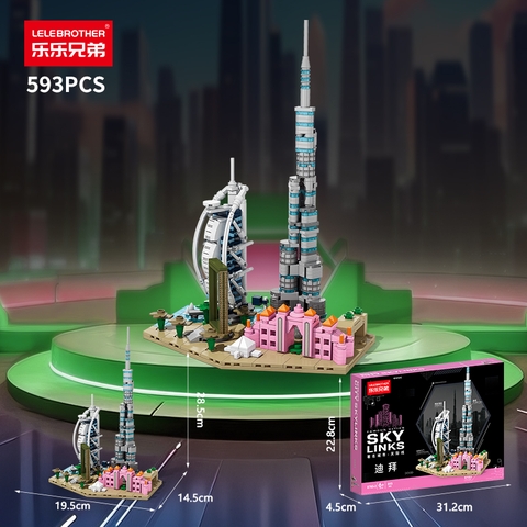 Bộ lắp ghép đường phố Du Bai 555pcs. SKU; LG-8785-2 (VAT 001-12-50) - K133-T3-S16 - K133-T4-S16-17