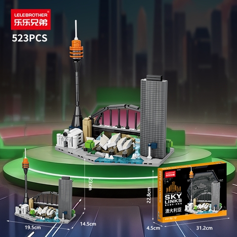 Bộ lắp ghép đường phố Úc 523pcs. SKU: LG-8785-4 (VAT 001-12-50) - K133-T3-S14