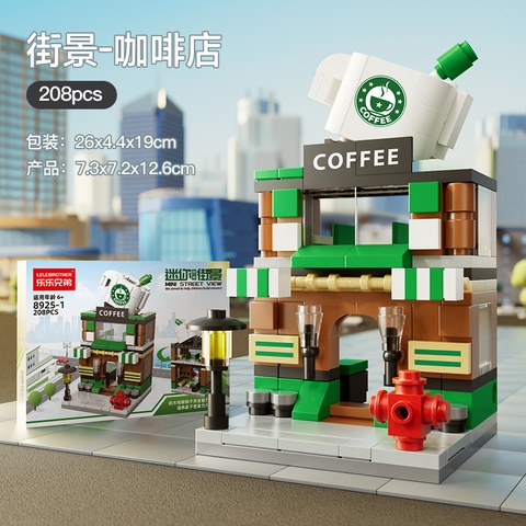 Bộ Lắp Ghép Mô Hình Cảnh Đường Phố- Cửa Hàng Starbucks 190pcs. SKU: LG-8925-1 (VAT 001-11-30) - K126-T1-S1