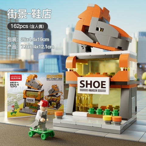 Bộ Lắp Ghép Mô Hình Cảnh Đường Phố-Cửa Hàng Giày Dép 162pcs. SKU: LG-8925-6 (VAT 001-11-30) - K126-T1-S6