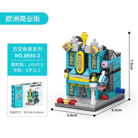 Bộ lắp ghép Nhà Kiến Trúc Châu Âu - 145 Mảnh Ghép. SKU: LG-8930-2 ( VAT 001-11-11 ) K123-T1-S2