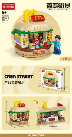 Bộ Lắp Ghép Mô Hình Cửa Hàng Bánh Mỳ 350pcs. SKU: LG-8966-6 (VAT 001-11-50) - K112-T1-S6