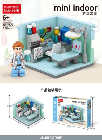 Bộ Lắp Ghép Mô Hình Phòng Khám 158pcs. SKU: LG-8969-5 (VAT 001-12-30) - K111-T2-S5
