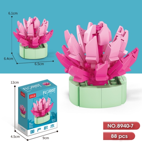 Bộ lắp ghép Hoa 88pcs . SKU: LG-8940-7 ( VAT 001-06-11 ) K130-T1-S7