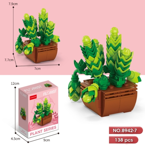 Bộ lắp ghép Hoa 138pcs. SKU: LG-8942-7 ( VAT 001-06-11 ) K131-T1-S7