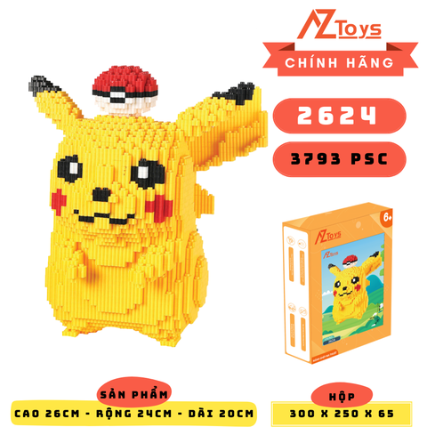 LG - 2624 - Pikachu - Sỉ Lẻ 68k - Sỉ Thùng 63k - Thùng 24 con - Ship từ kho Hà Nội