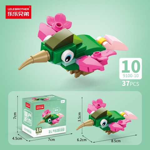 Combo 5 Bộ Lắp Ghép Mô Hình Các Loài Chim 37pcs. SKU: LG-9100-10-C ( VAT 001-C5-11 ) K134-T3-S10