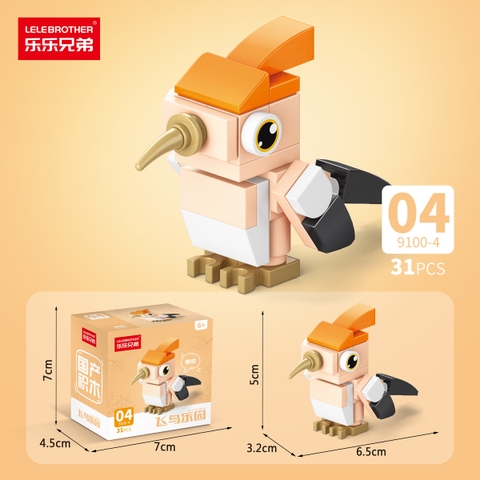 Combo 5 Bộ Lắp Ghép Mô Hình Các Loài Chim 28pcs. SKU: LG-9100-4-C ( VAT 001-C5-11 ) K134-T3-S4