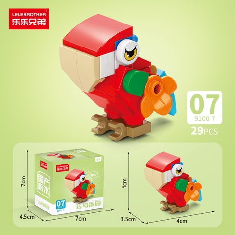 Combo 5 Bộ Lắp Ghép Mô Hình Các Loài Chim 29pcs. SKU: LG-9100-7-C ( VAT 001-C5-11 ) K134-T3-S7